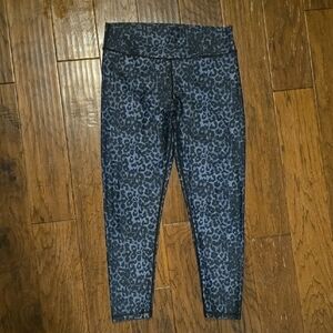ZYIA Blue Leopard Print Leggings